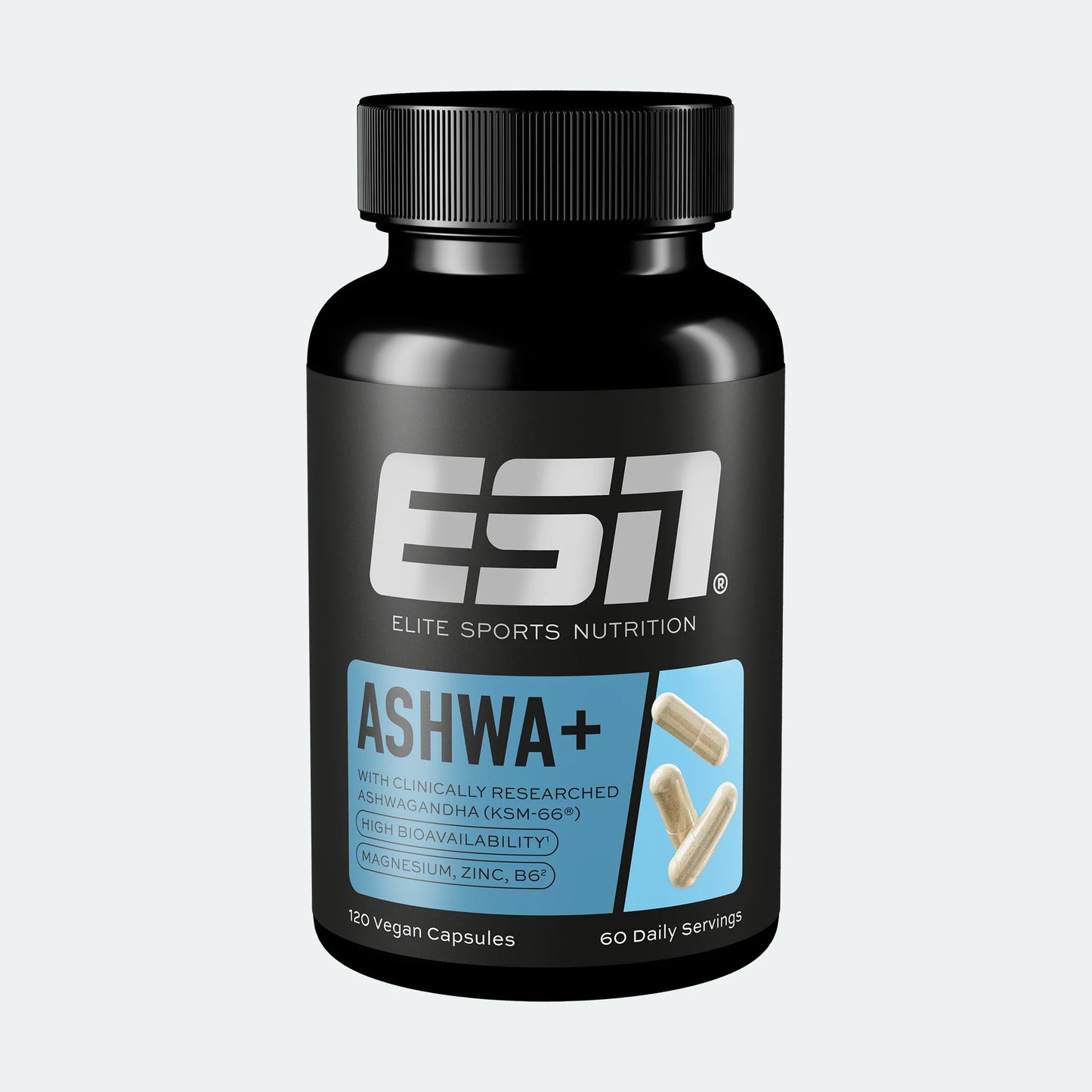 ESN Ashwa+ – Ashwagandha KSM-66® – 60 Capsules