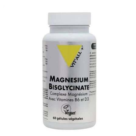 Magnésium Bisglycinate 60 gélules – VIT’ALL+