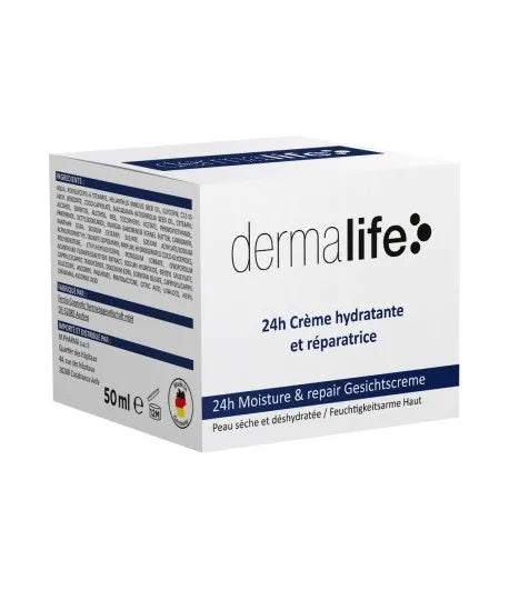 DERMALIFE 24H CRÈME HYDRATANTE ET RÉPARATRICE 50 ML