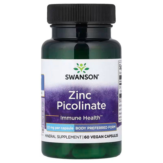Zinc Picolinate 22 mg – 60 Capsules Swanson
