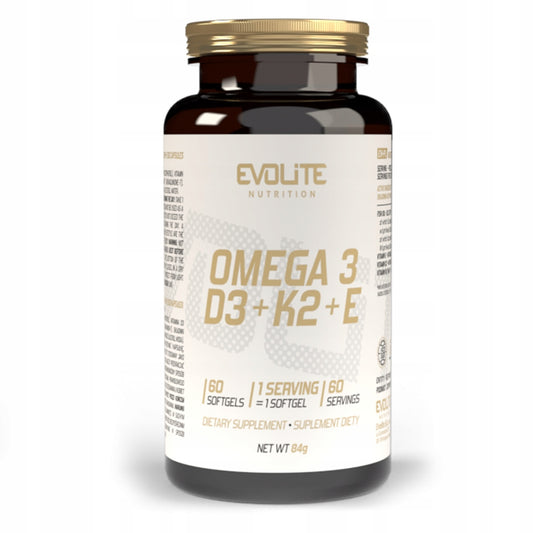 Oméga 3 + D3 + K2 + E 60 SOFTGELS - EVOLITE NUTRITION
