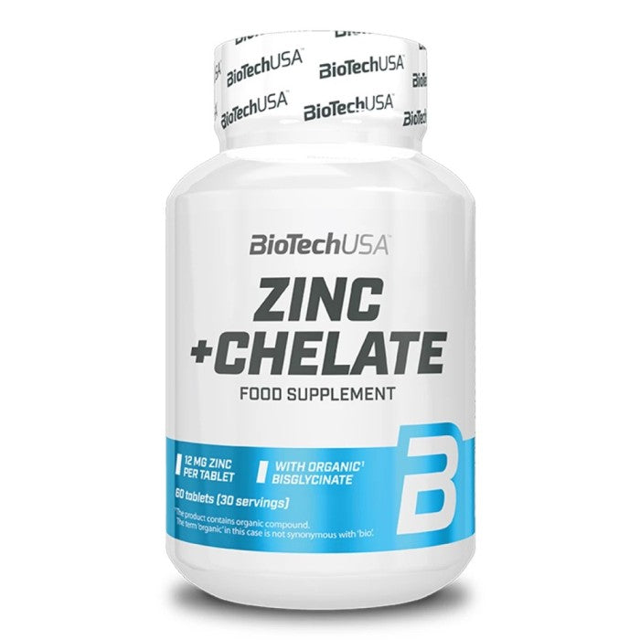 Zinc + Chelate 60 Tablets - Biotech USA