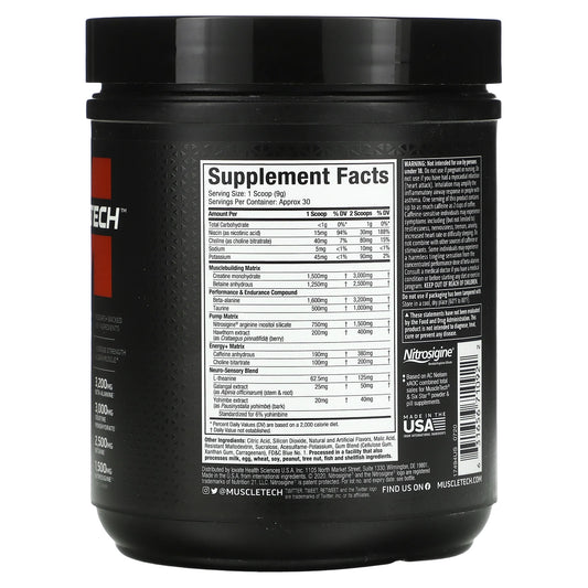 VaporX5, Next Gen, pré-entraînement 266g - Muscletech